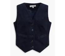 Sloane cotton-corduroy vest - Blue