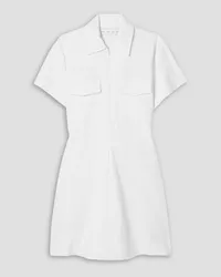 Proenza Schouler Carmine cotton and hemp-blend mini shirt dress - White White