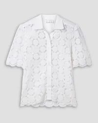 Miguelina Petunia guipure lace shirt - White White