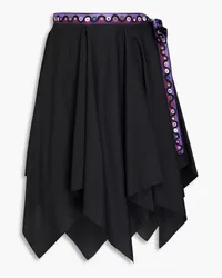 Emilio Pucci Cotton-poplin skirt - Black Black