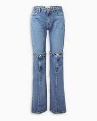 COPERNI Layered convertible mid-rise flared jeans - Blue Blue