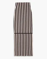 By Malene Birger Gebia striped wool-blend maxi skirt - Black Black