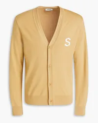 Sandro Appliquéd wool cardigan - Neutral Neutral