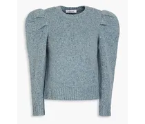 Mélange Donegal wool-blend sweater - Blue