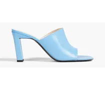 Anne leather mules - Blue