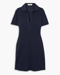 Giuliva Heritage Collection The Lucrezia ribbed-knit polo dress - Blue Blue