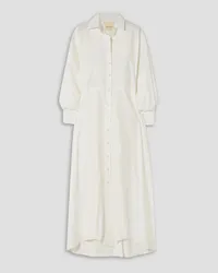 BOUGUESSA Sara cotton-poplin midi shirt dress - White White