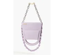 L'envers suede shoulder bag - Purple