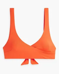 Melissa Odabash Orlando wrap-effect bikini top - Orange Orange