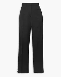 J.W.Anderson Satin-trimmed twill straight-leg pants - Black Black