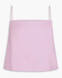 Onia Cropped linen and Lyocell-blend top - Pink Pink