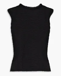 Frame Denim Stretch-lace top - Black Black