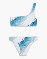 Missoni Metallic crochet-knit bikini - Blue Blue