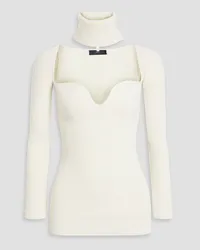 arch4 Amandine convertible ribbed cashmere sweater - White White