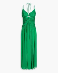 RASARIO Cutout chiffon maxi dress - Green Green