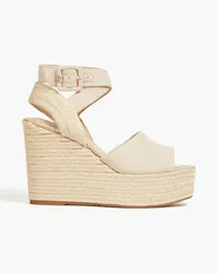 Sam Edelman Vada canvas platform wedge espadrille sandals - Neutral Neutral