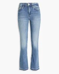 Frame Denim Le Mini Boot faded high-rise bootcut jeans - Blue Blue