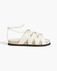 3.1 phillip lim Space for Giants Yasmine leather espadrille sandals - White White