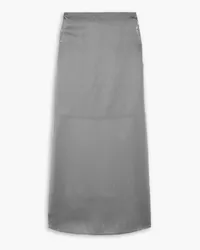 McQ Metallic chiffon maxi skirt - Gray Gray