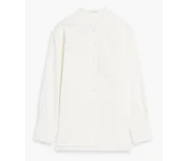 Tyra organic cotton-jacquard shirt - White