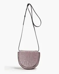 Ganni Lamé shoulder bag - Purple Purple