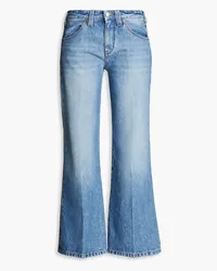 Victoria Beckham Mid-rise flared jeans - Blue Blue