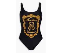Embroidered swimsuit - Black