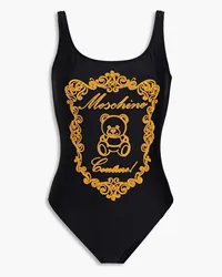 Moschino Embroidered swimsuit - Black Black