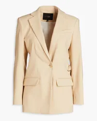 Maje Linen-blend blazer - Neutral Neutral