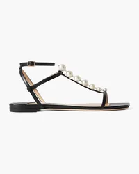 Jimmy Choo Amari embellished leather sandals - Black Black