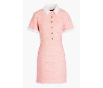 Bouclé-tweed mini dress - Pink