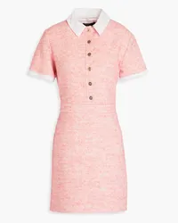 Maje Bouclé-tweed mini dress - Pink Pink