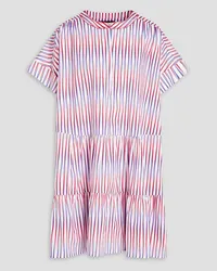 Saloni Ashley striped cotton-blend mini dress - White White