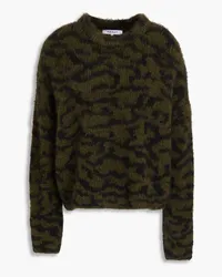 Frame Denim Jacquard-knit sweater - Green Green