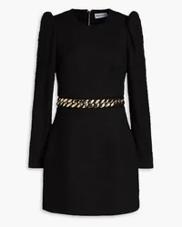 Rebecca Vallance Carine chain-embellished tweed mini dress - Black Black