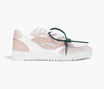 5.0 canvas, suede and leather sneakers - Pink