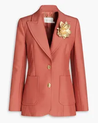 Zimmermann Embellished wool-blend blazer - Pink Pink