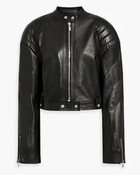 Magda Butrym Quilted leather jacket - Black Black