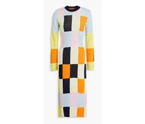 Chiara color-block knitted midi dress - Multicolor