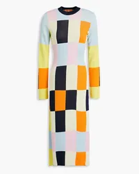 Stine Goya Chiara color-block knitted midi dress - Multicolor Multicolor