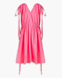 RED Valentino Gathered shell midi dress - Pink Pink