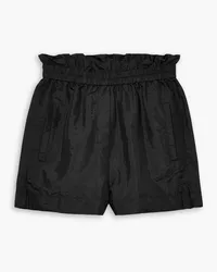 tibi Gathered shell shorts - Black Black