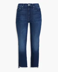 Mother Cropped high-rise bootcut jeans - Blue Blue