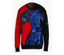 Embellished merino wool sweater - Black