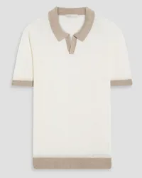 Onia Johnny linen polo sweater - White White