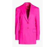 Wool-blend twill blazer - Pink