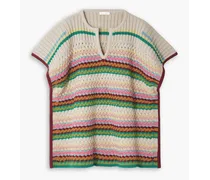 Striped knitted sweater - Neutral