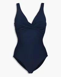 BONDI BORN Waverly twisted swimsuit - Blue Blue