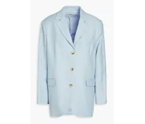 Sore linen-blend twill blazer - Blue