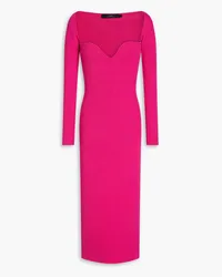 arch4 Coco ribbed cashmere midi dress - Pink Pink